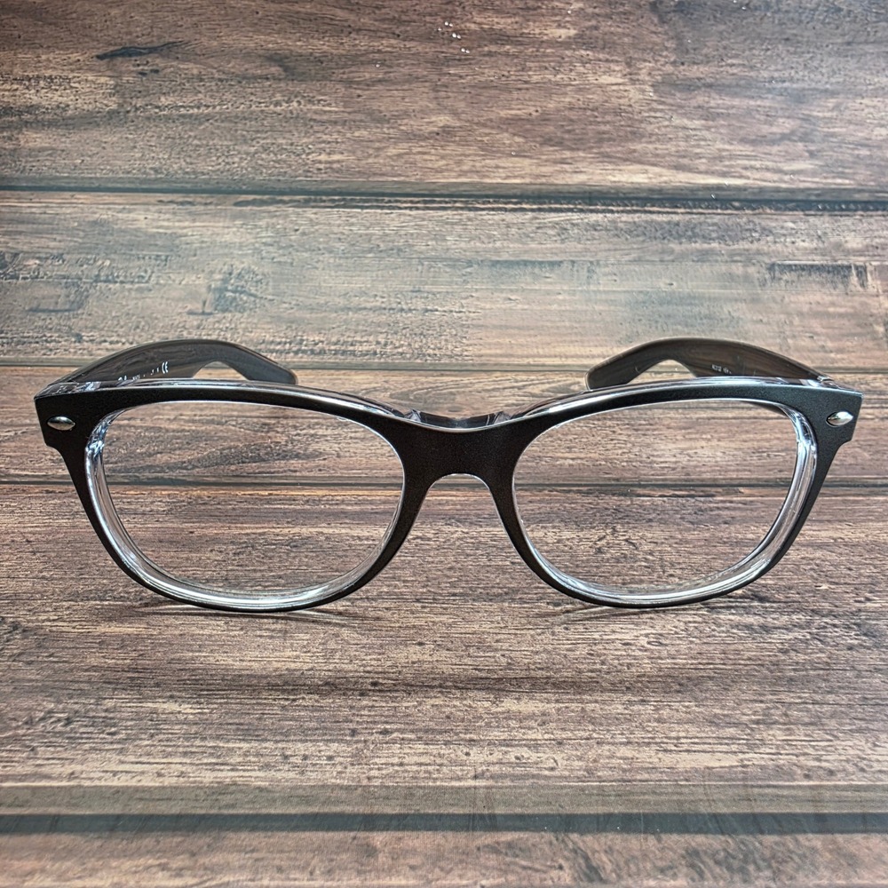 Ray-Ban RB 2132 New Wayfarer Eyeglasses Charcoal Grey Clear 55-18-145 Italy